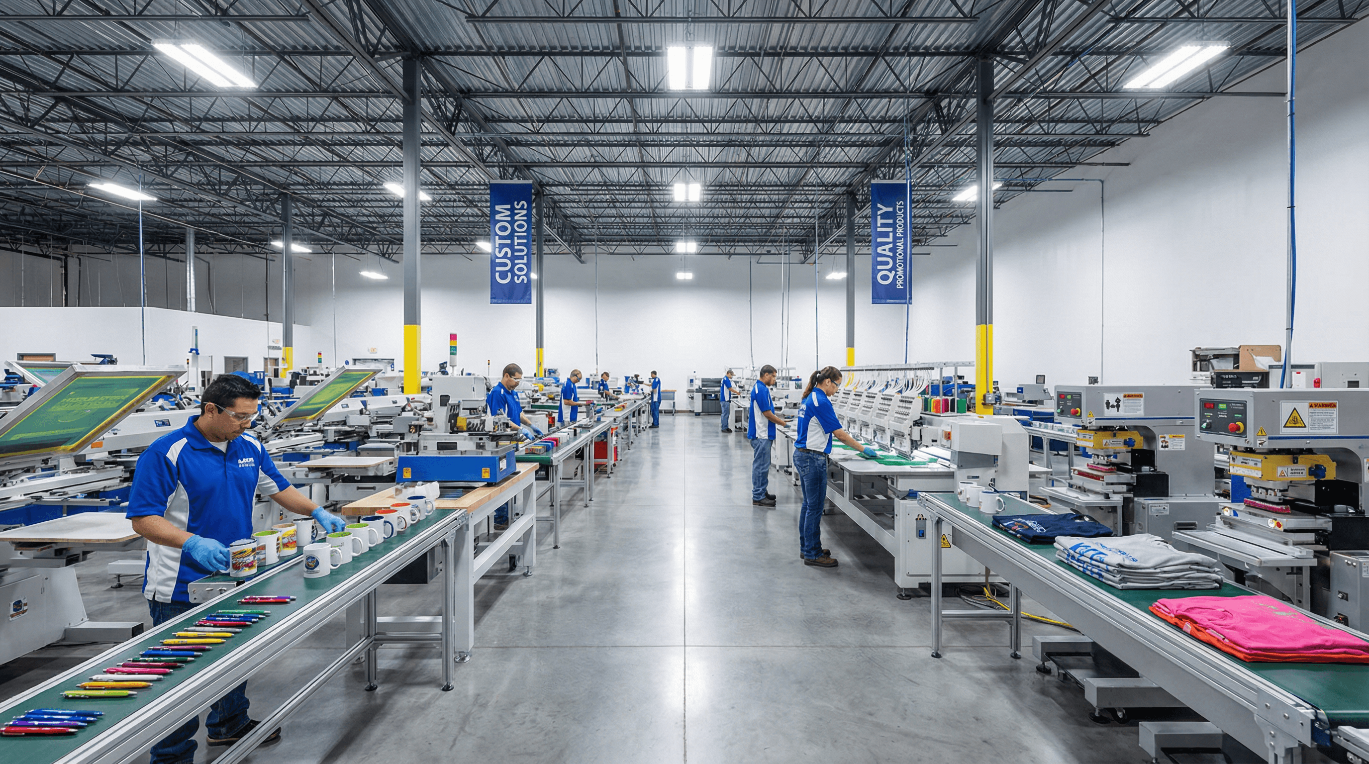 State-of-the-art manufacturing facility with modern equipment